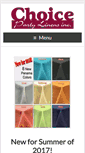 Mobile Screenshot of choicepartylinens.com